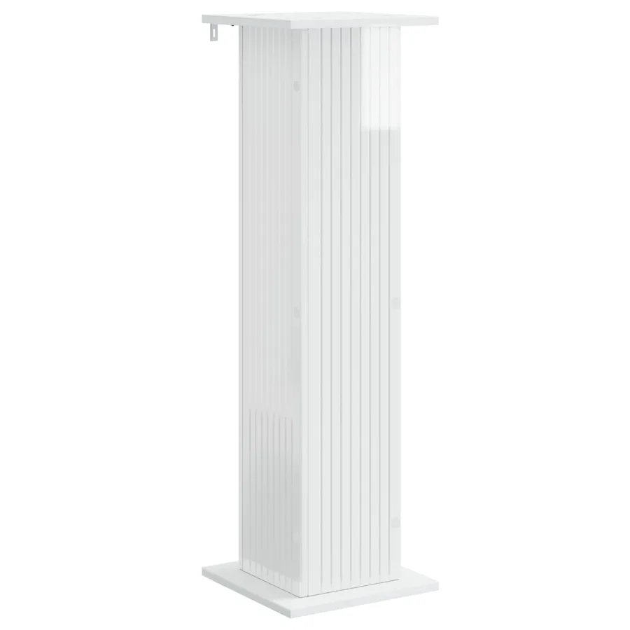 Support de Plante 2 pcs Blanc brillant 30,5 x 30 x 100,5 cm - 5