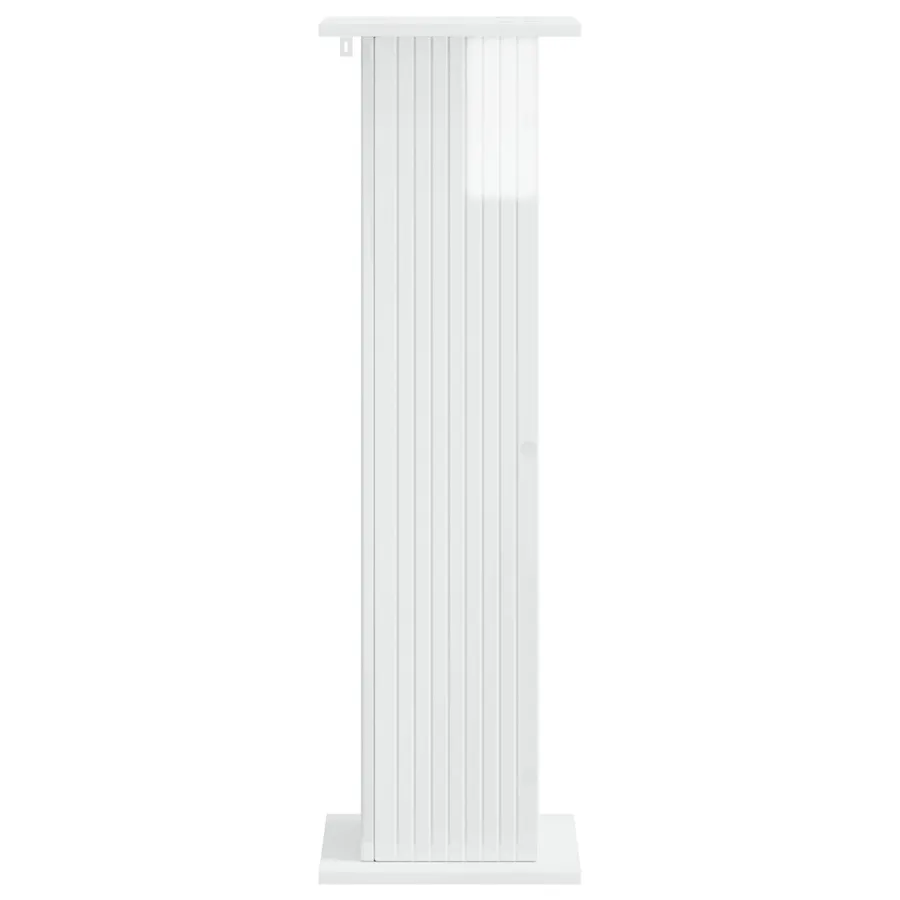 Support de Plante 2 pcs Blanc brillant 30,5 x 30 x 100,5 cm - 6