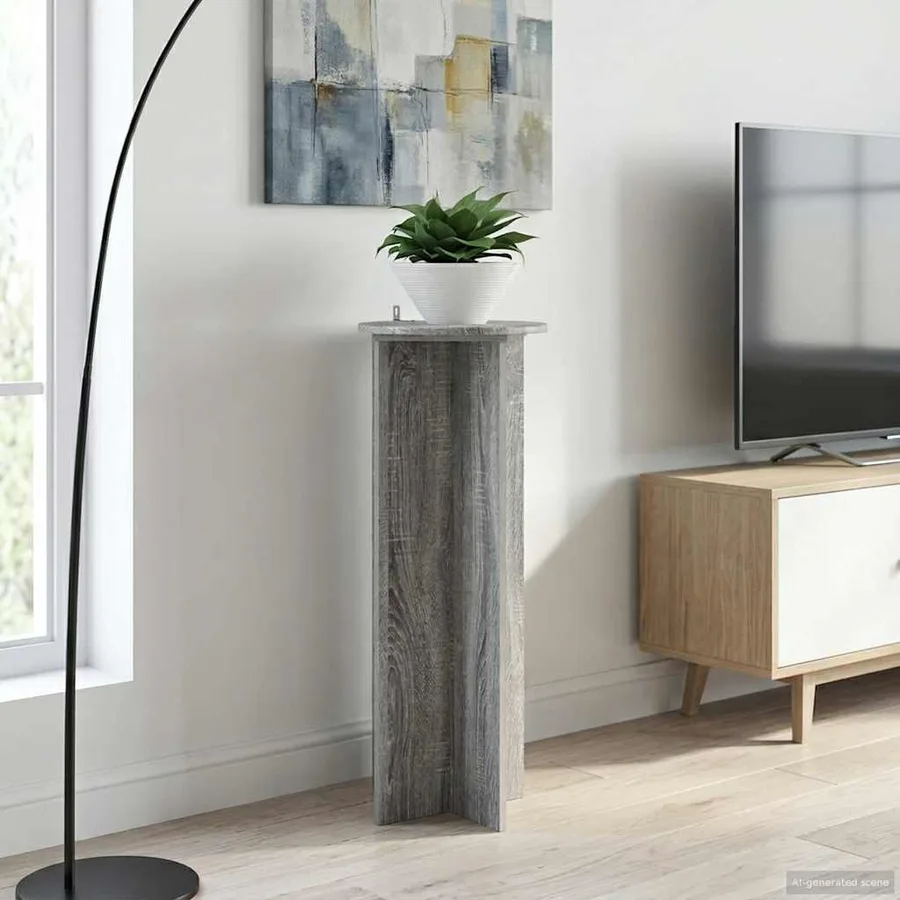 Support de Plante 2 pcs Sonoma gris Ø40 x 100 cm - 4