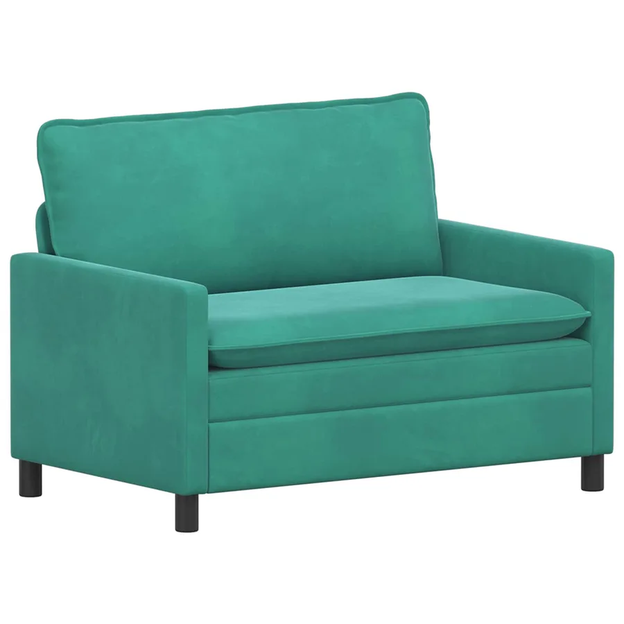 Canapé Turquoise 126 x 81 x 87,5 cm Velours - 2