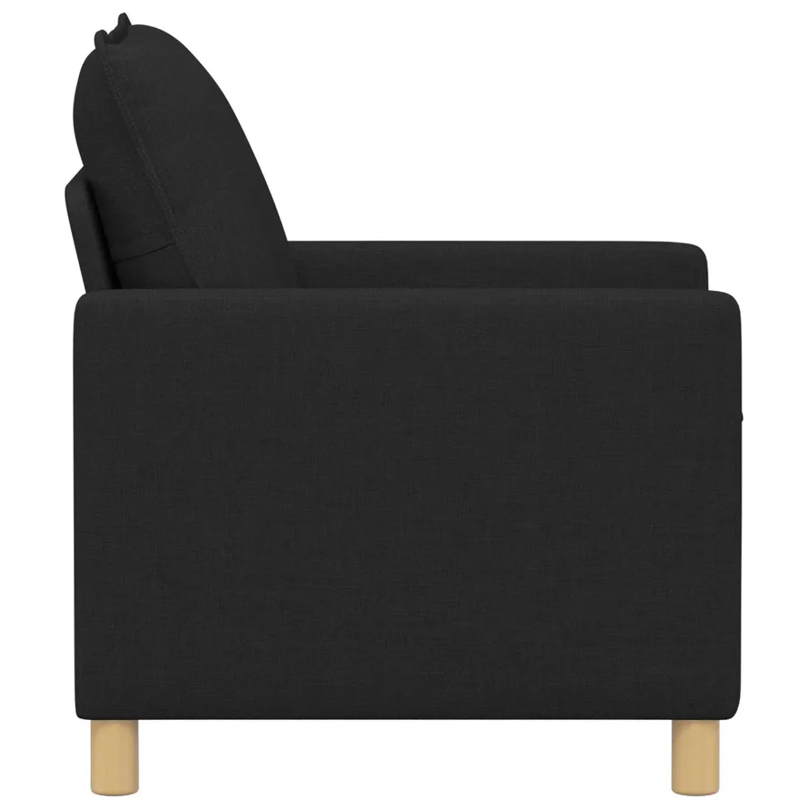 Canapé Noir 76 x 81 x 87,5 cm Tissu - 4