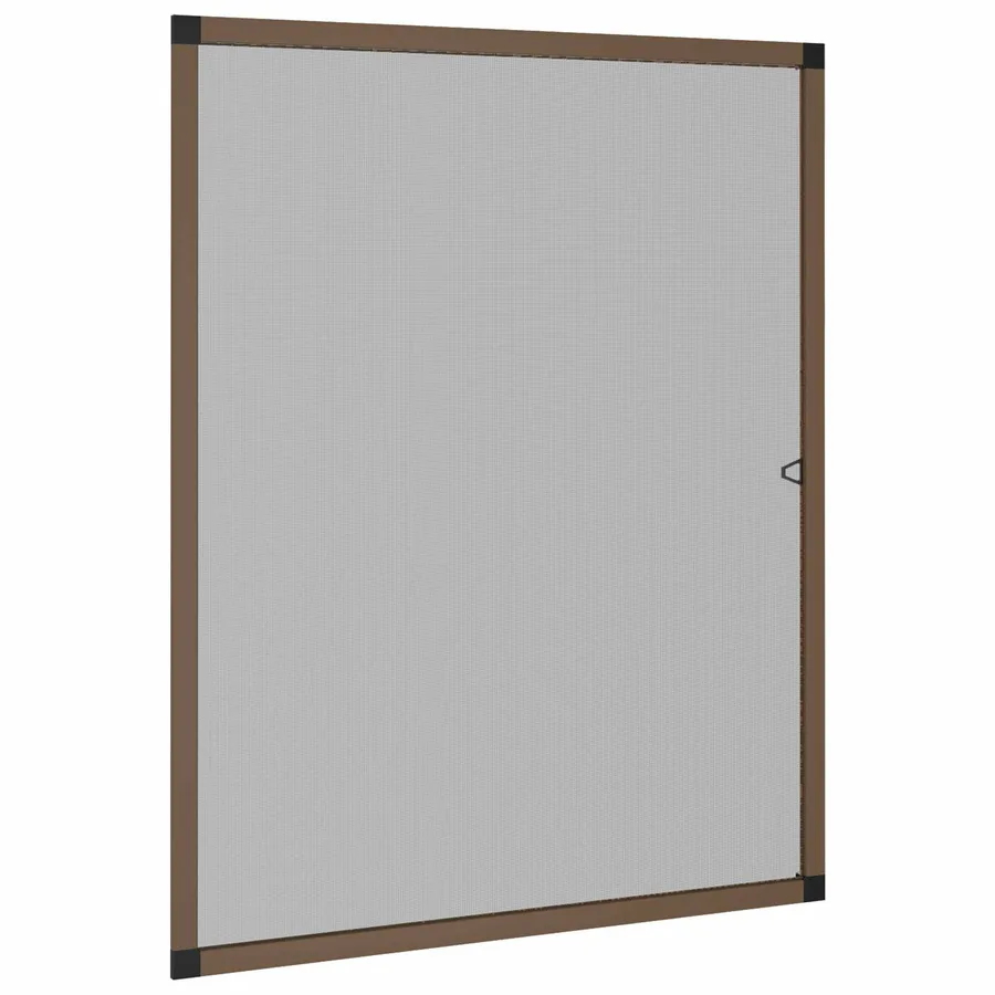 Écran anti-insectes pour fenêtres Marron 120 x 140 cm - 2