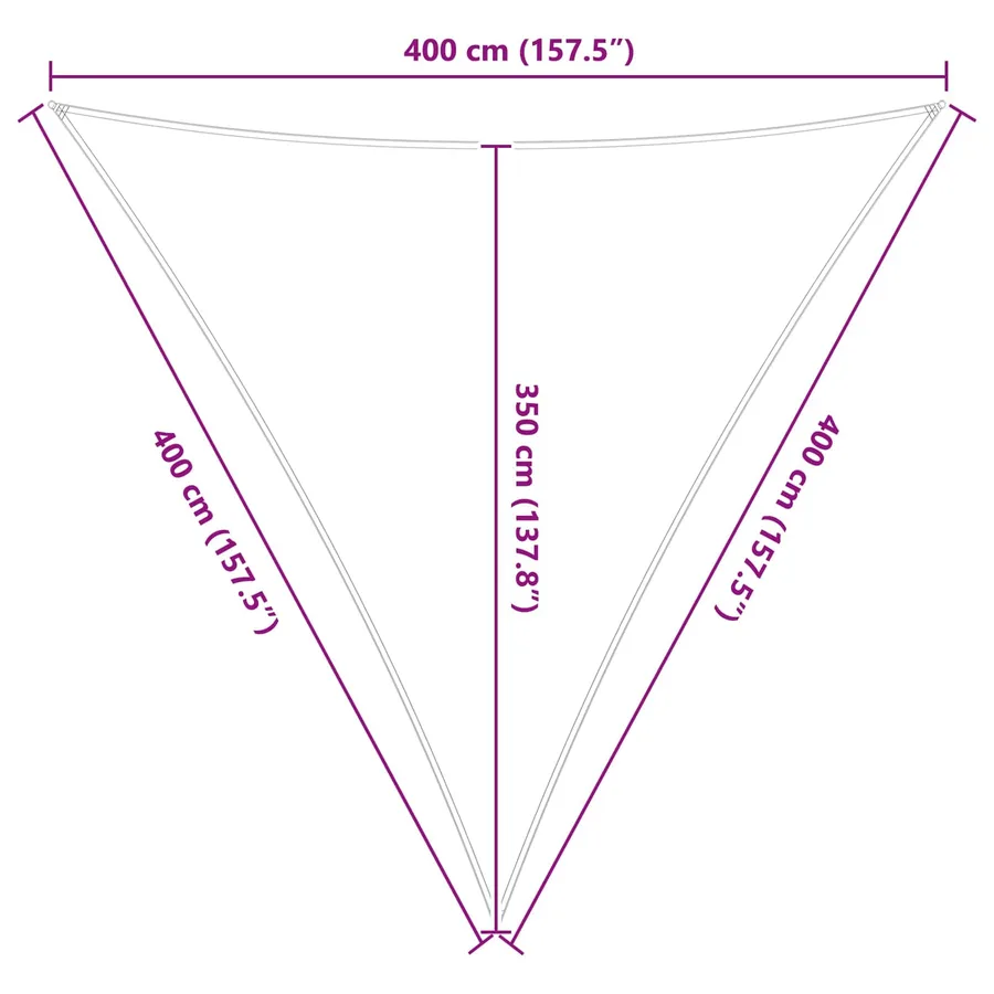 Voile d'ombre Gris clair et blanc 4 x 4 x 4 m - 10