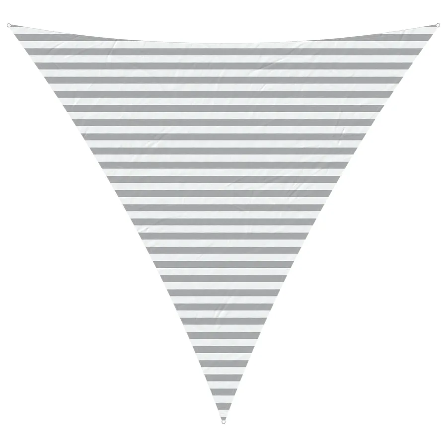 Voile d'ombre Gris clair et blanc 4 x 4 x 4 m - 2