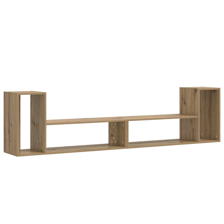 Meuble TV 100 x 30 x 50 cm Chêne artisanal Bois d'ingénierie - 2