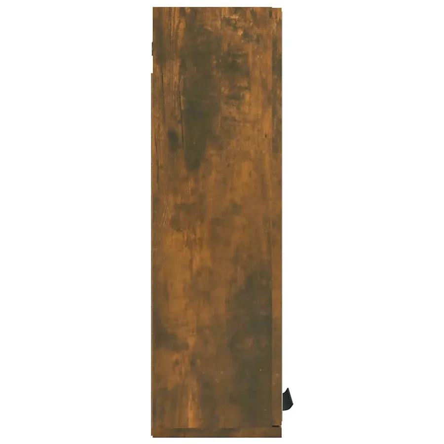 Armoire à miroir de salle de bain Chêne fumé 64x20x67 cm - 8