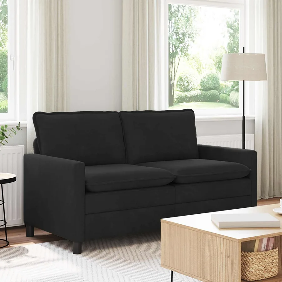 Canapé Noir 156 x 81 x 87,5 cm Velours