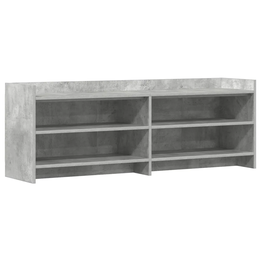 Meuble TV 135 x 33 x 47 cm Gris béton Bois d'ingénierie - 2