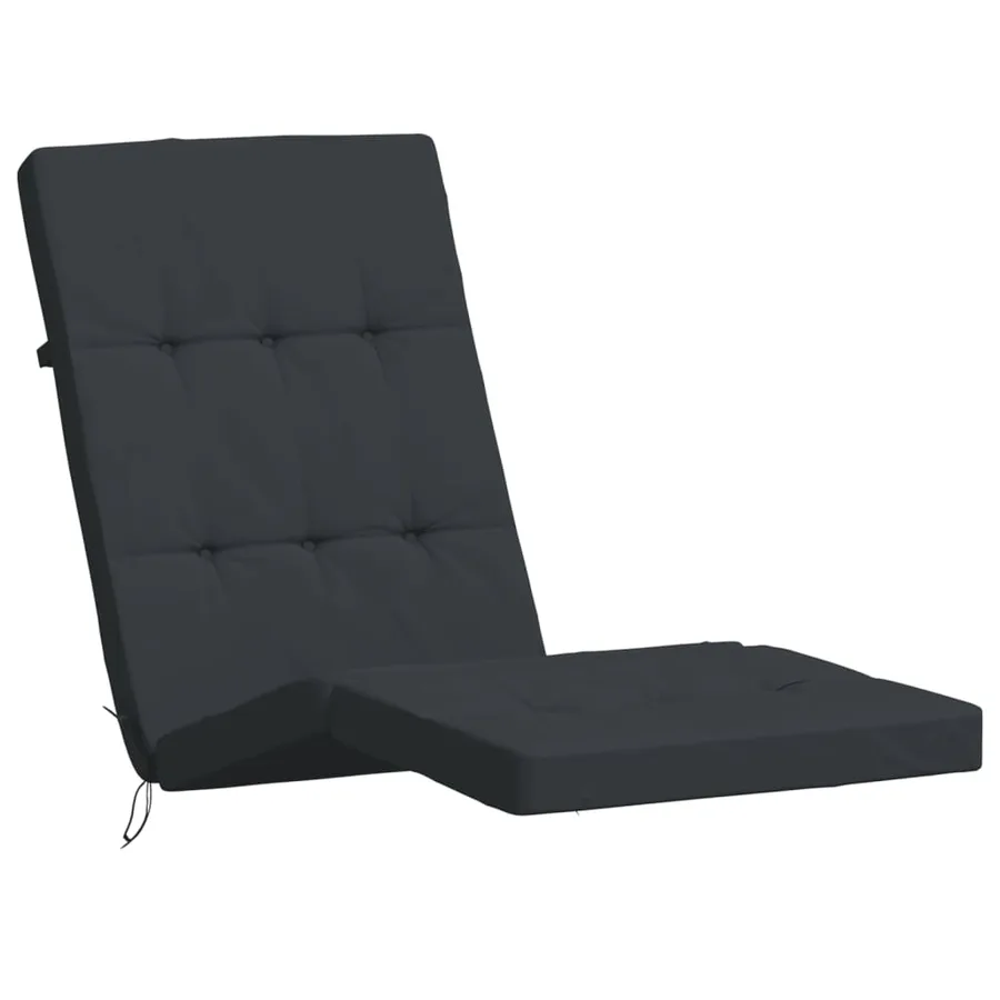 Coussins de chaise longue lot de 2 noir tissu oxford - 4