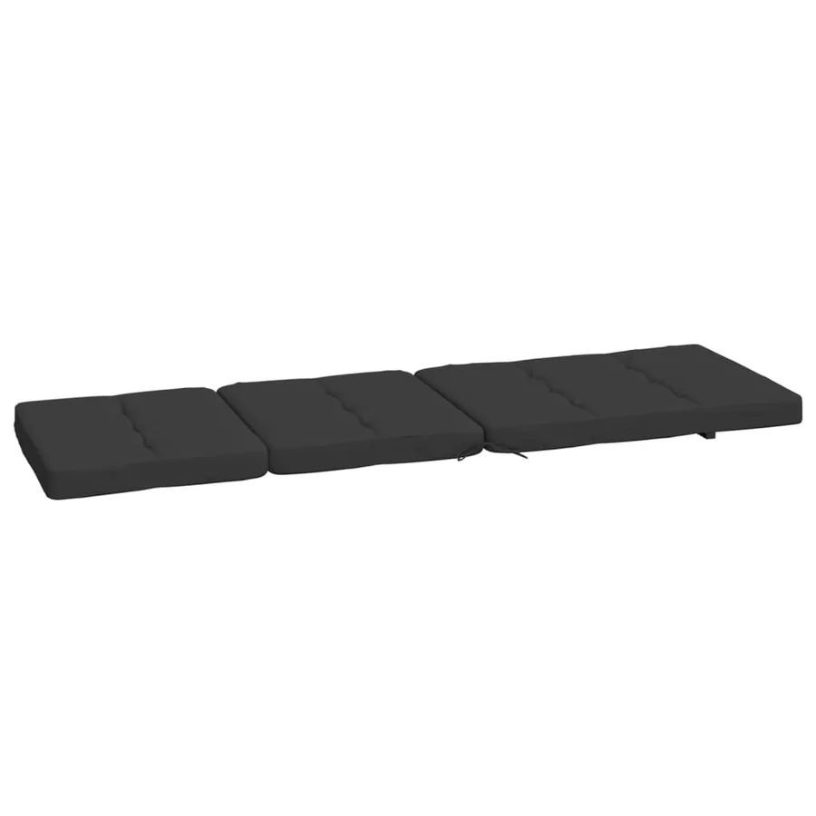 Coussins de chaise longue lot de 2 noir tissu oxford - 6