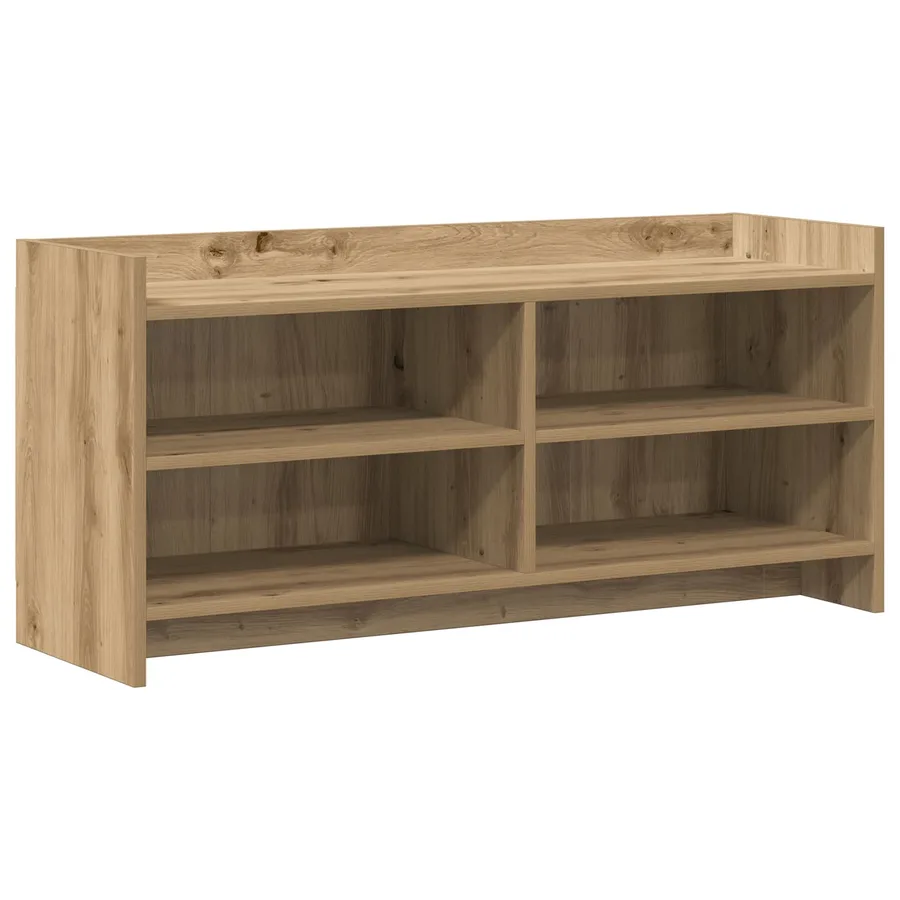 Meuble TV 100 x 33 x 47 cm Chêne artisanal Bois d'ingénierie - 2