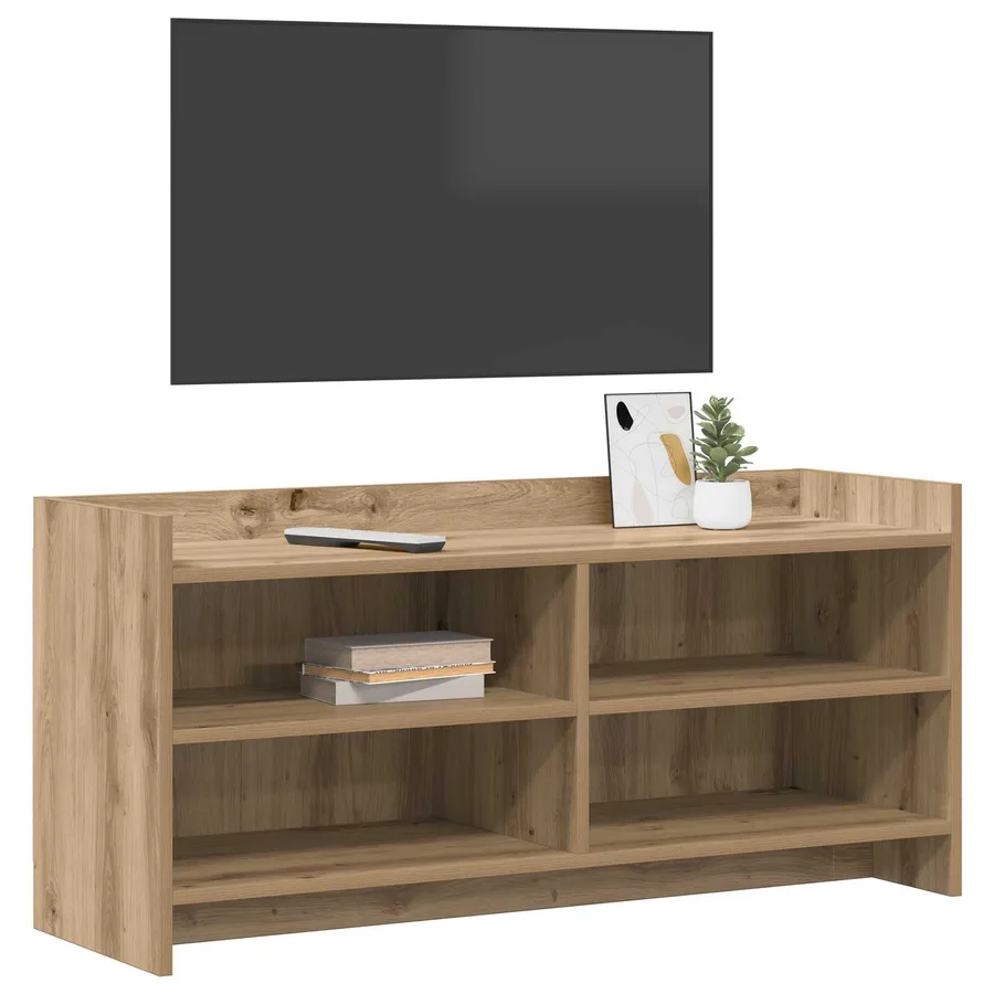 Meuble TV 100 x 33 x 47 cm Chêne artisanal Bois d'ingénierie - 3
