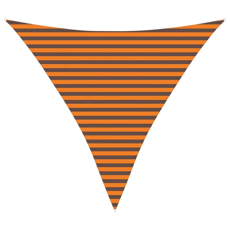 Voile d'ombre Orange et marron 3,6 x 3,6 x 3,6 m - 2