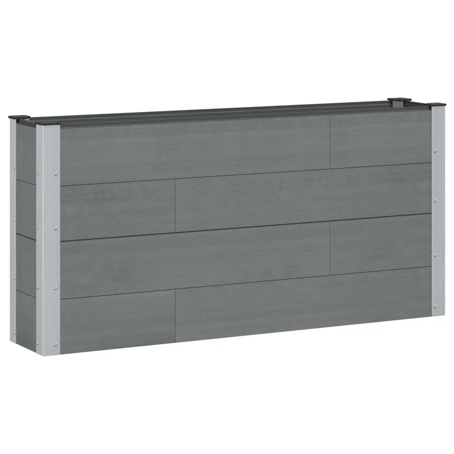 Jardinière surélevée Gris 150 x 30 x 72 cm - 2