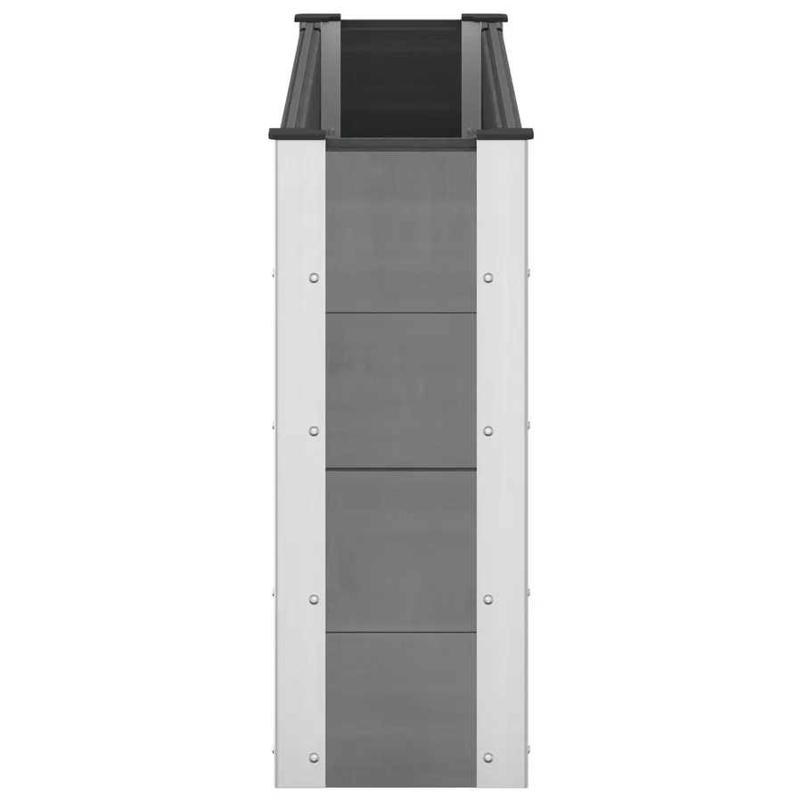 Jardinière surélevée Gris 150 x 30 x 72 cm - 4