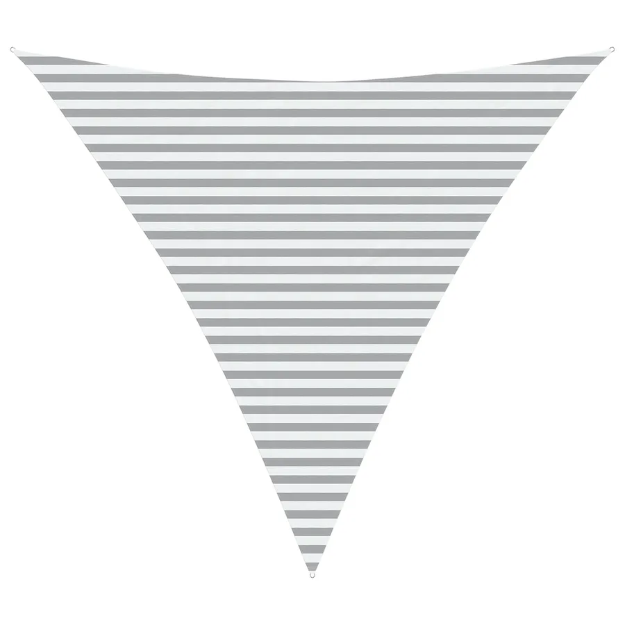 Voile d'ombre Gris clair et blanc 4,5 x 4,5 x 4,5 m - 2