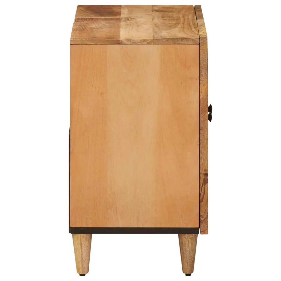 Armoire d'évier Marron 62 x 33 x 58 cm Bois de mangue massif - 4
