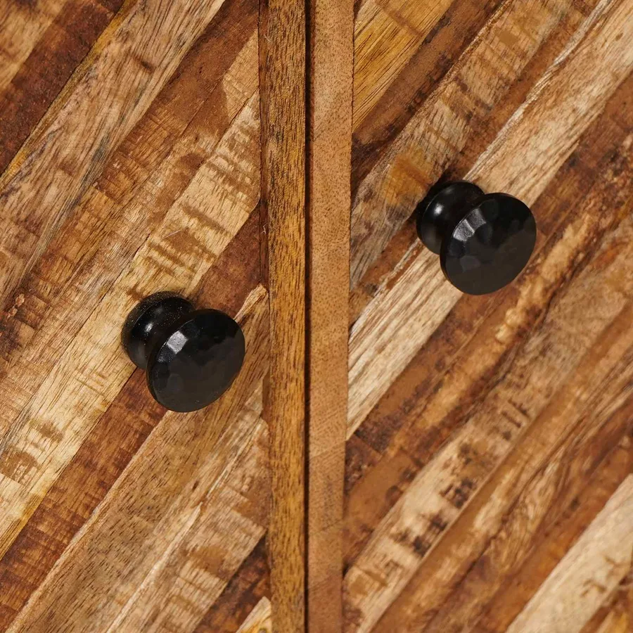 Armoire d'évier Marron 62 x 33 x 58 cm Bois de mangue massif - 8