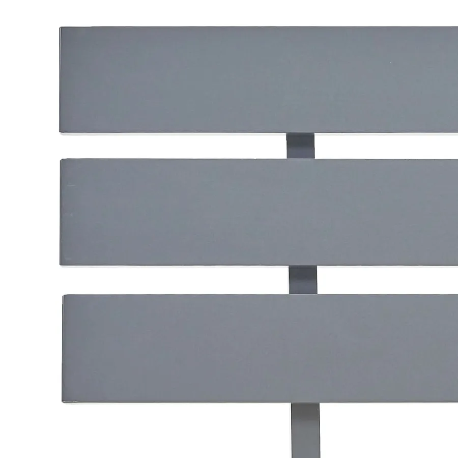 Cadre de lit sans matelas gris bois de pin massif 120x200 cm - 5
