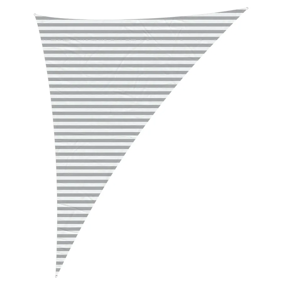 Voile d'ombre Gris clair et blanc 4 x 5 x 6,4 m - 2