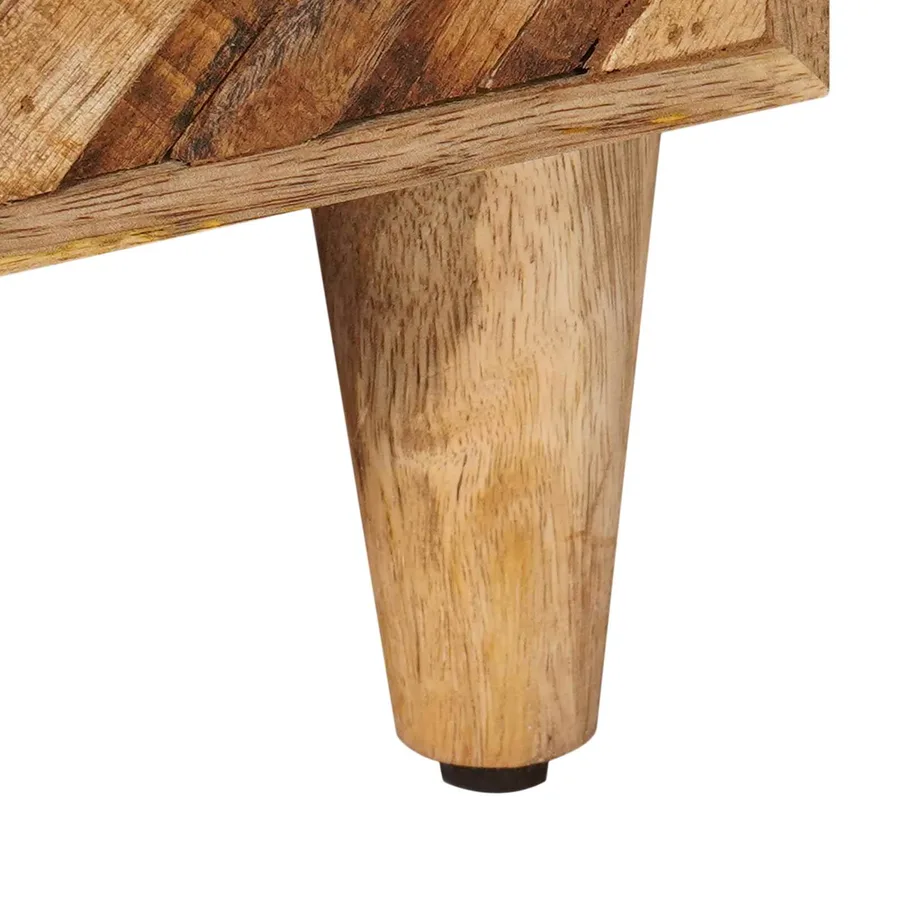 Table de chevet Marron 40 x 33,5 x 46 cm Bois de mangue massif - 8