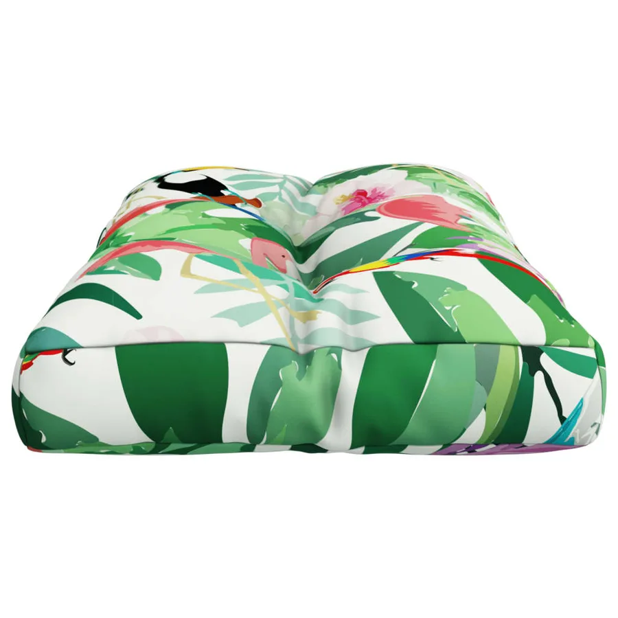 Coussin de palette multicolore 80x40x12 cm tissu - 6