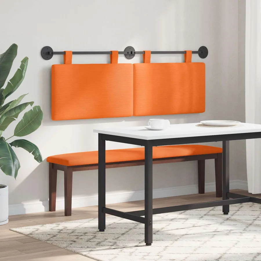 Tête de lit suspendue Tissu en velours côtelé - 4
