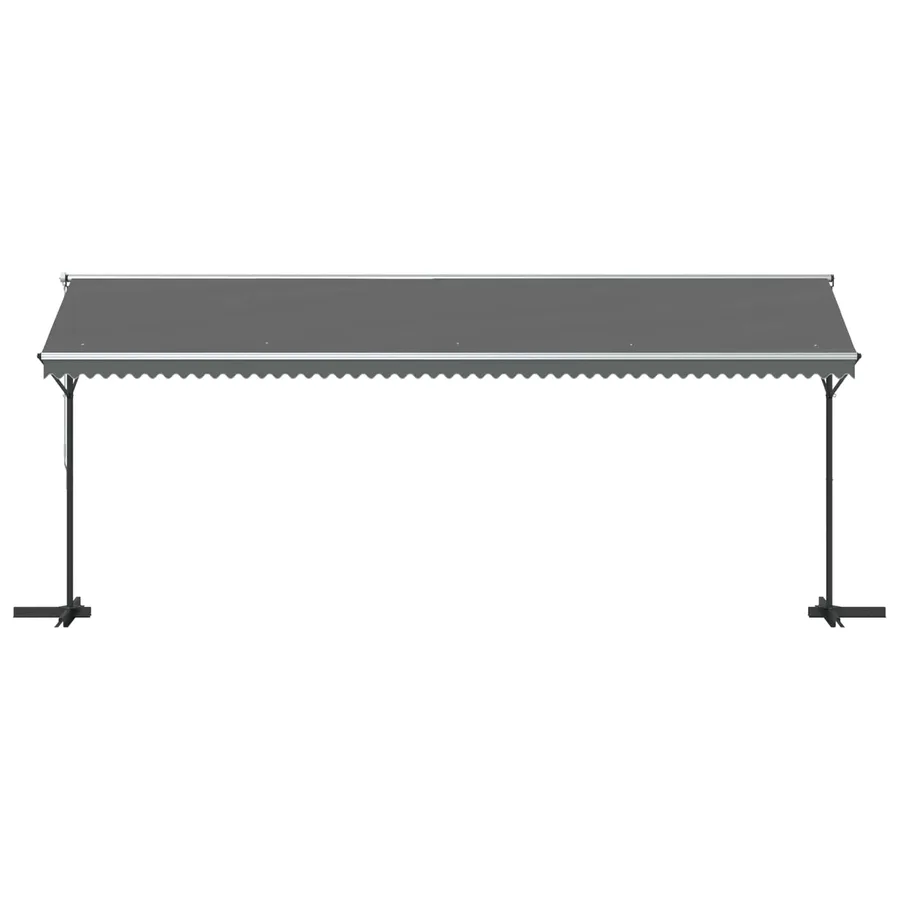 Auvent autoportant Gris 6 x 3 m Polyester - 4