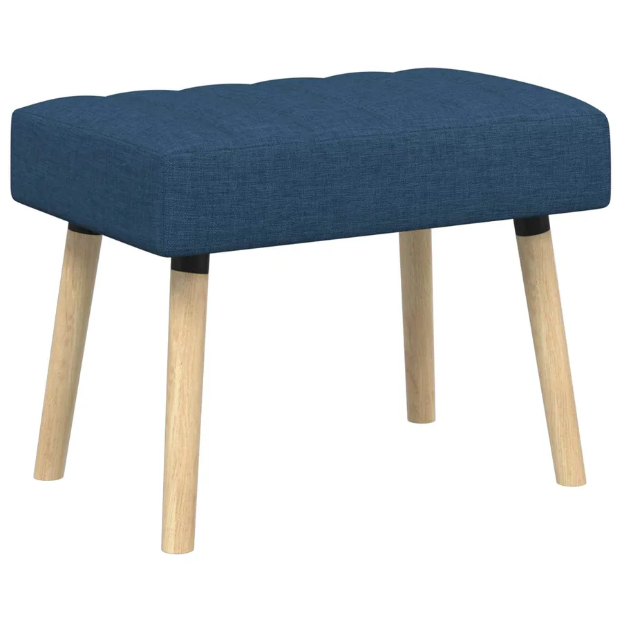 Banc capitonné canal Bleu 60 x 40 x 45 cm Tissu - 2