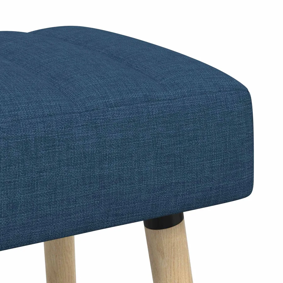 Banc capitonné canal Bleu 60 x 40 x 45 cm Tissu - 7