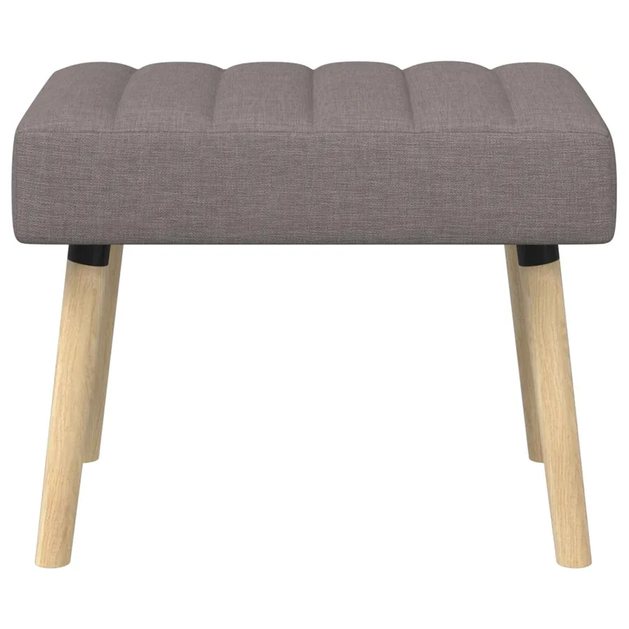 Banc capitonné canal Taupe 60 x 40 x 45 cm Tissu - 5