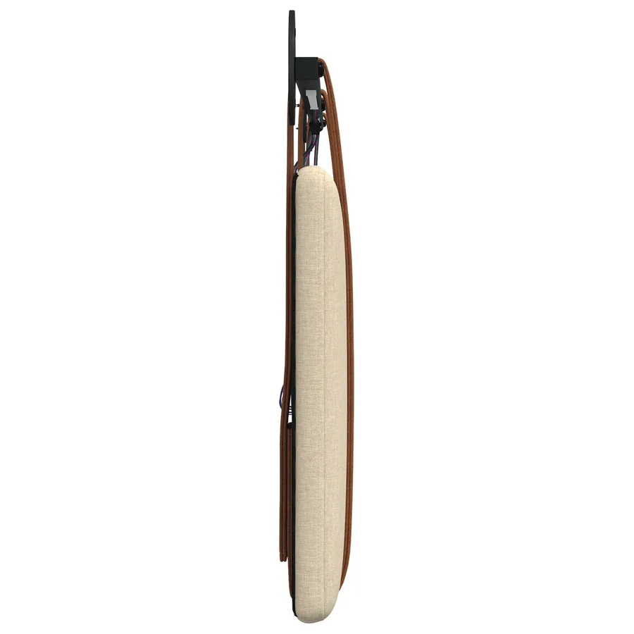 Tête de lit suspendue Avec lumière LED Crème PU antique - 7