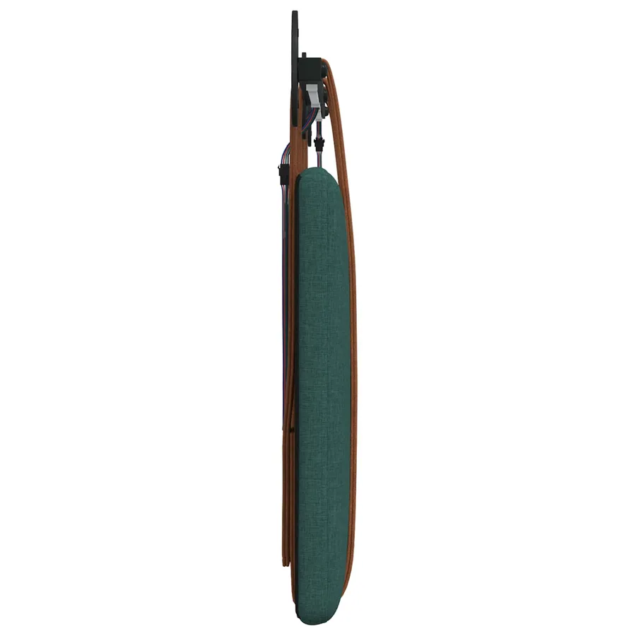 Tête de lit suspendue Avec lumière LED Vert foncé PU antique - 7