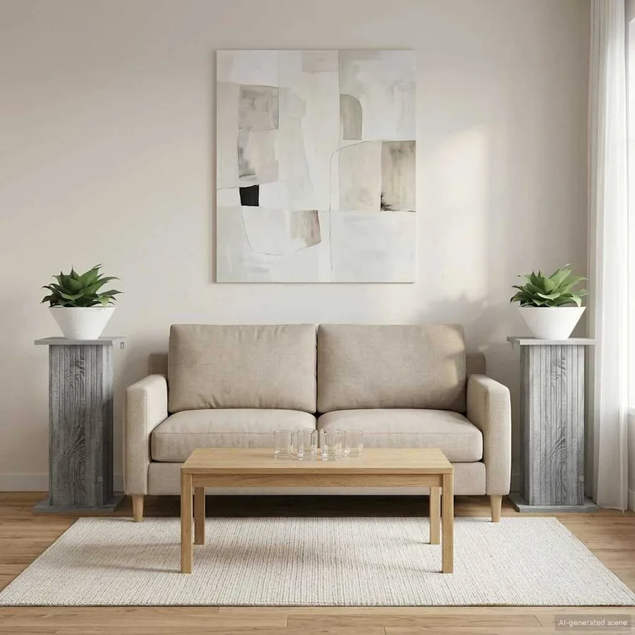 Support de Plante 2 pcs Sonoma gris 30,5 x 30 x 60,5 cm - 4