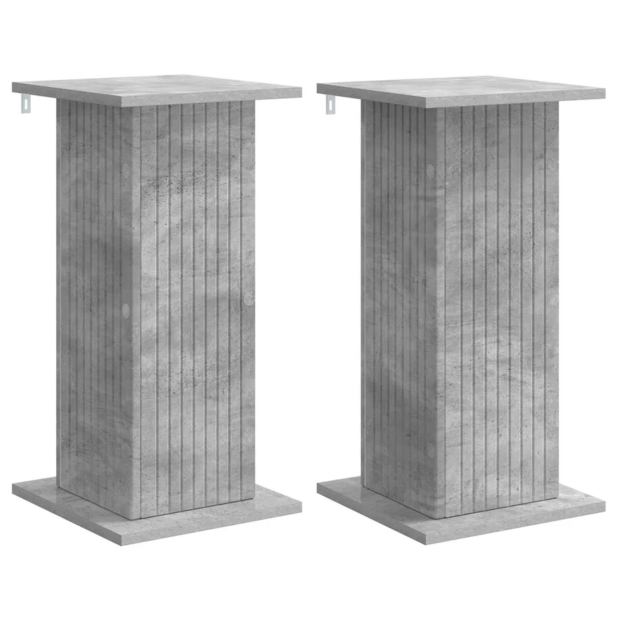 Support de Plante 2 pcs Gris béton 30,5 x 30 x 60,5 cm - 2