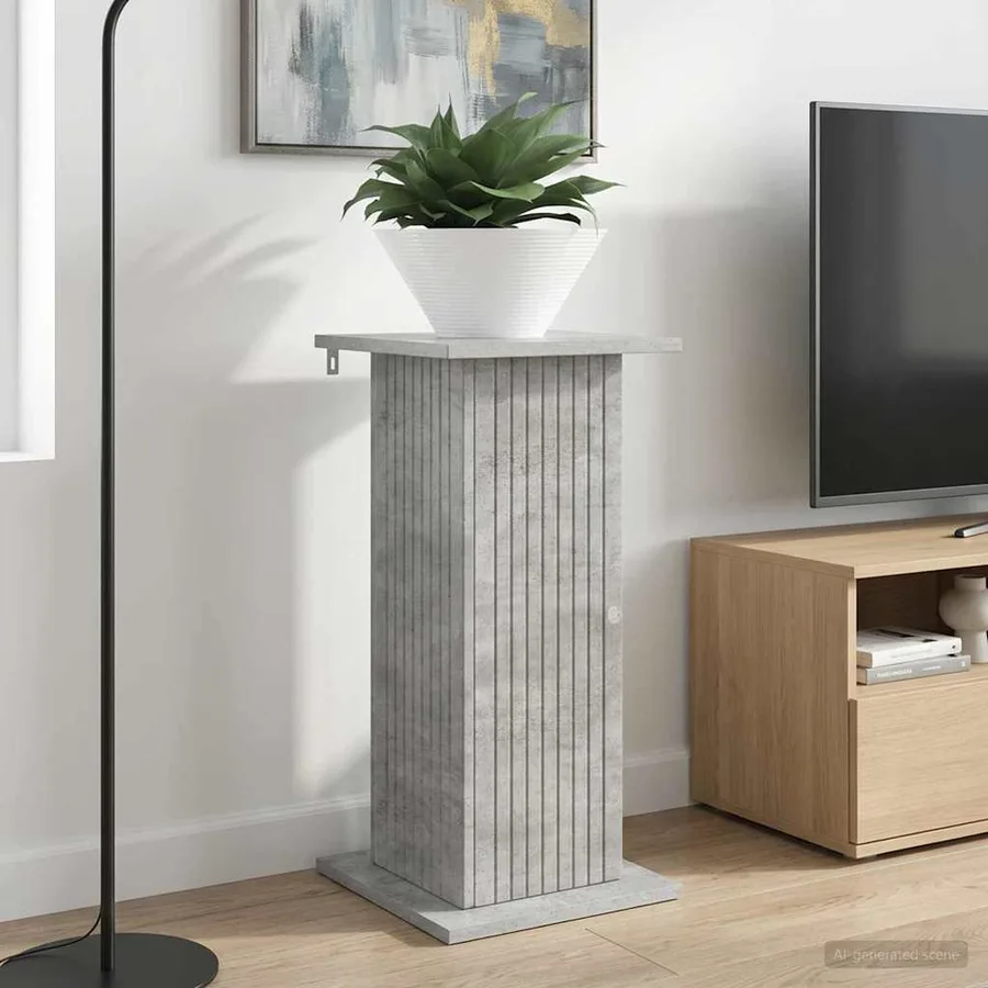 Support de Plante 2 pcs Gris béton 30,5 x 30 x 60,5 cm - 4