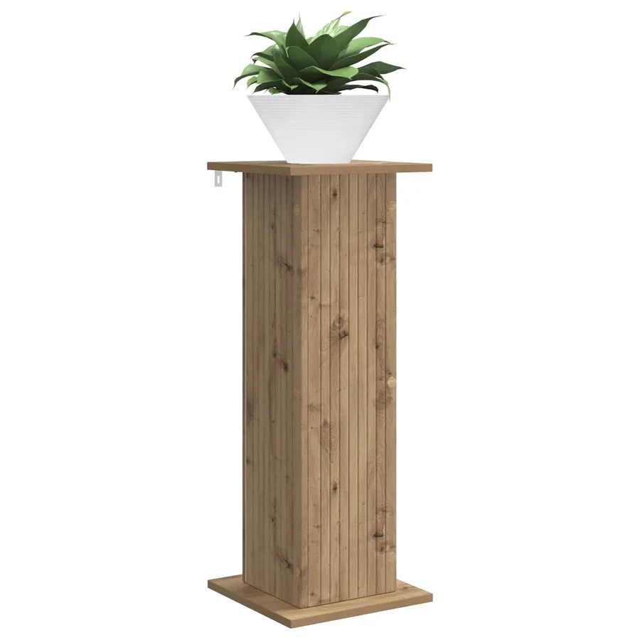 Support de Plante 2 pc Chêne artisanal 30,5 x 30 x 80,5 cm - 3