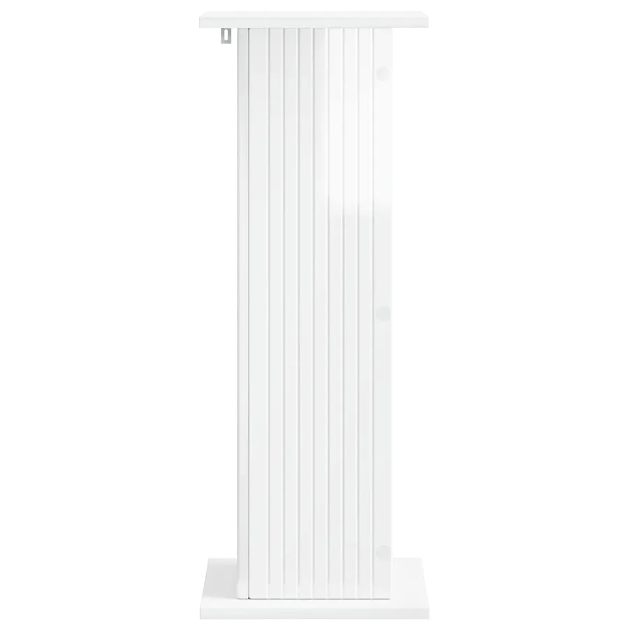 Support de Plante Blanc brillant 30,5 x 30 x 80,5 cm - 5