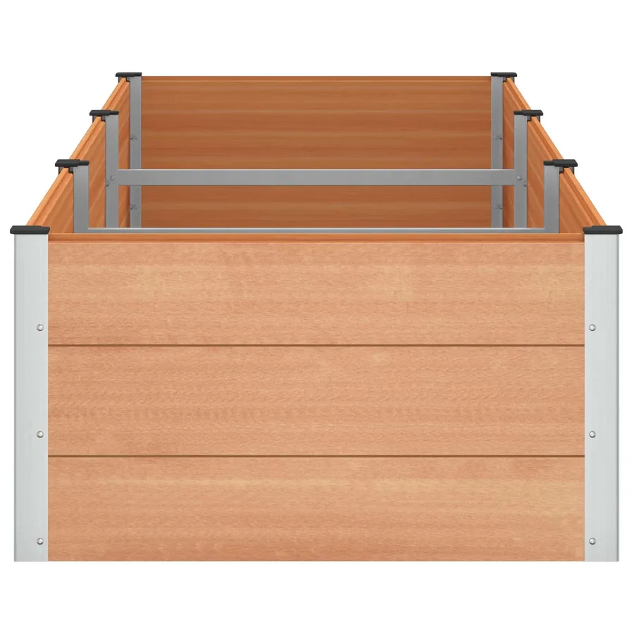 Jardinière surélevée Marron 300 x 100 x 54 cm - 4