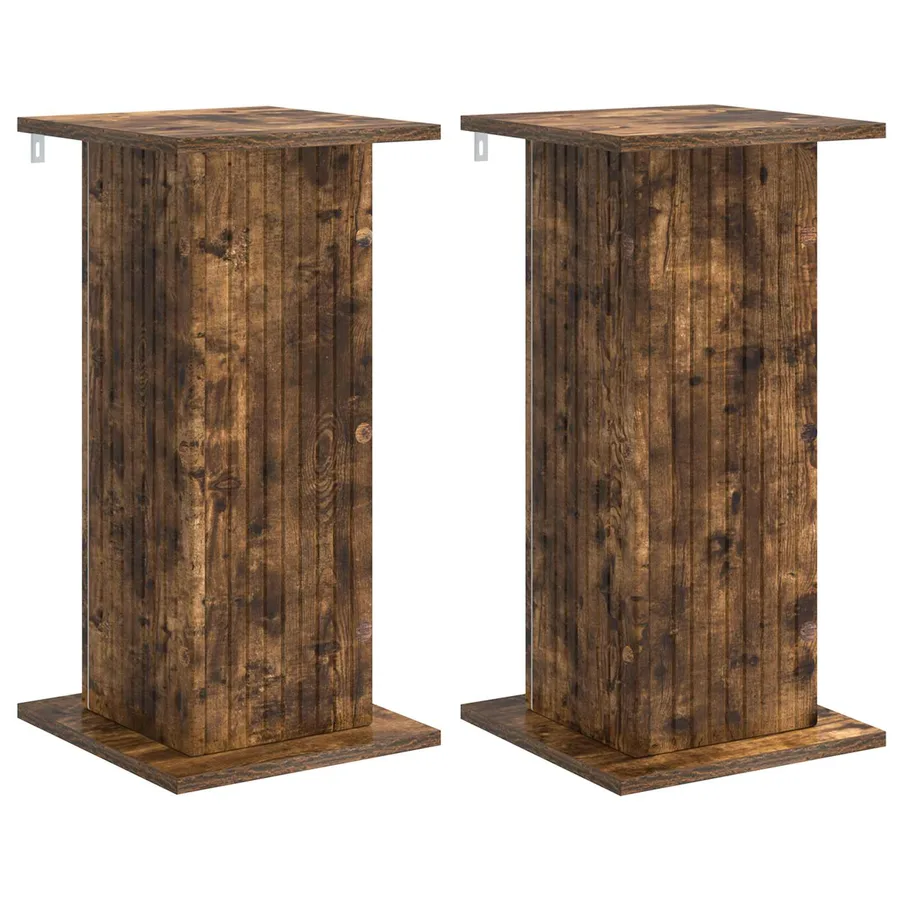 Support de Plante 2 pcs Chêne fumé 30,5 x 30 x 60,5 cm - 2