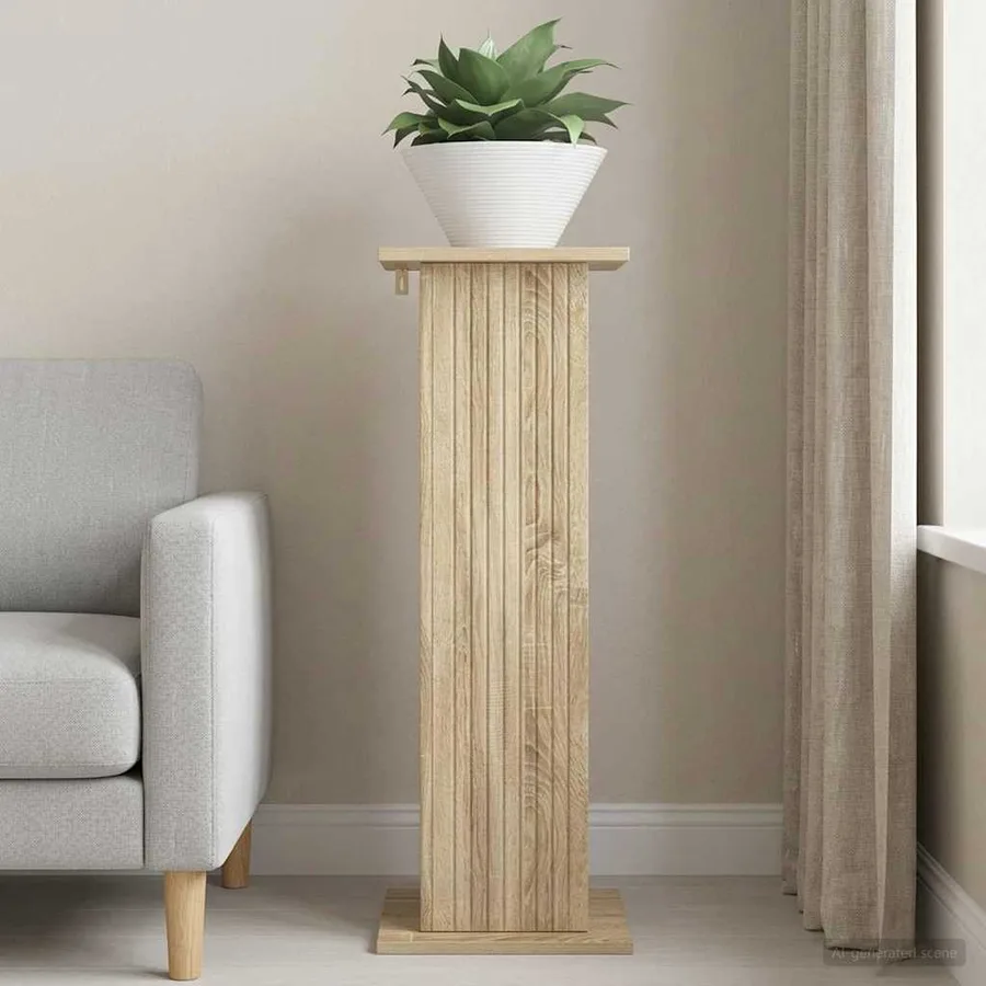 Support de Plante Chêne Sonoma 30,5 x 30 x 80,5 cm - 4