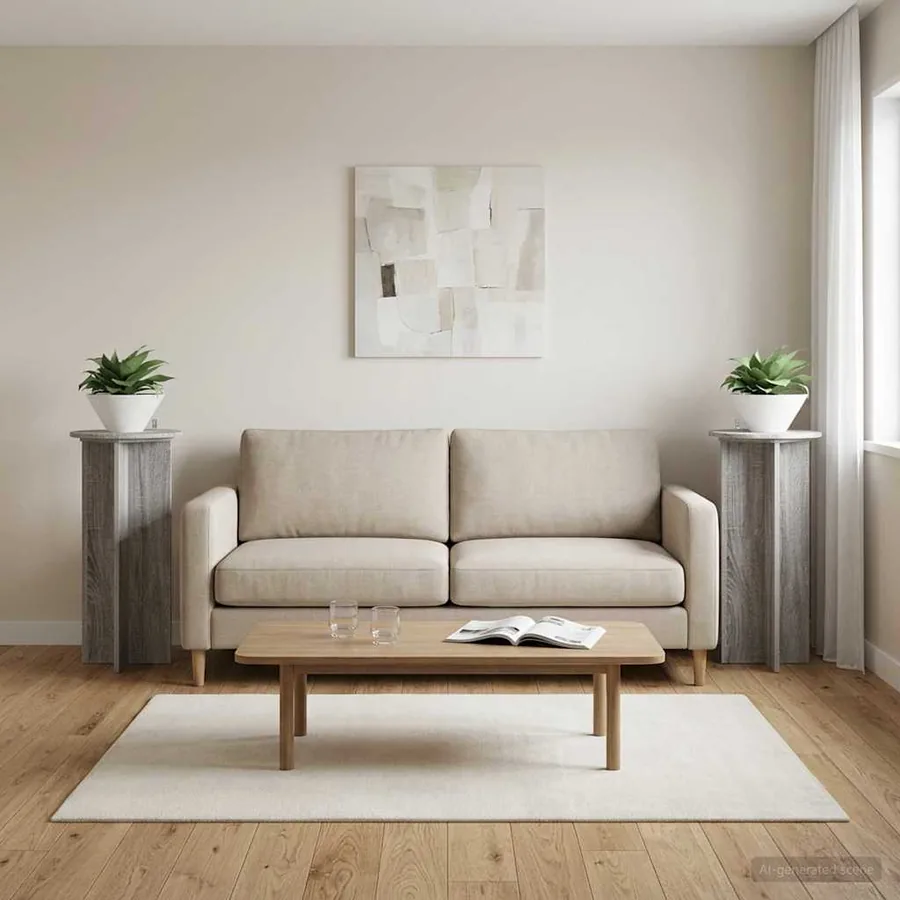 Support de Plante 2 pcs Sonoma gris 40 x 40 x 80 cm