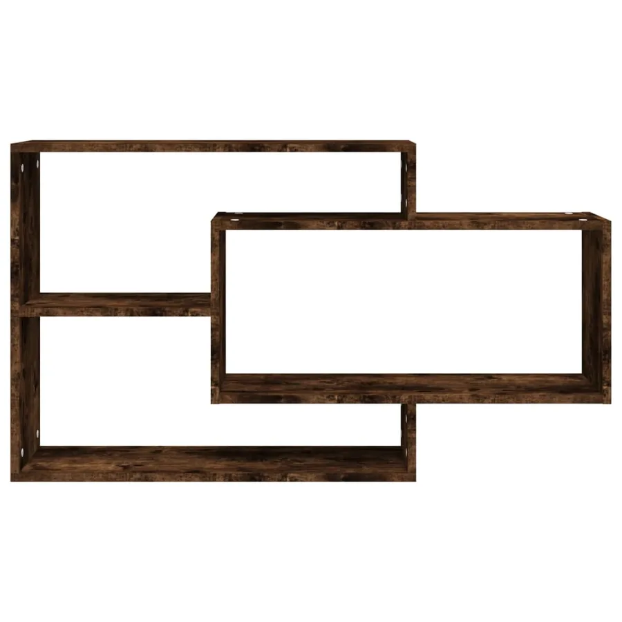 Étagère murale chêne fumé 104x20x58,5 cm bois d'ingénierie - 3