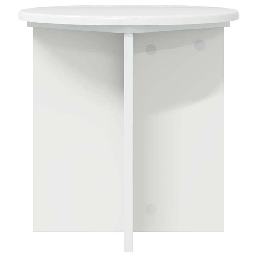 Support de Plante 2 pcs Blanc brillant 40 x 40 x 40 cm - 7