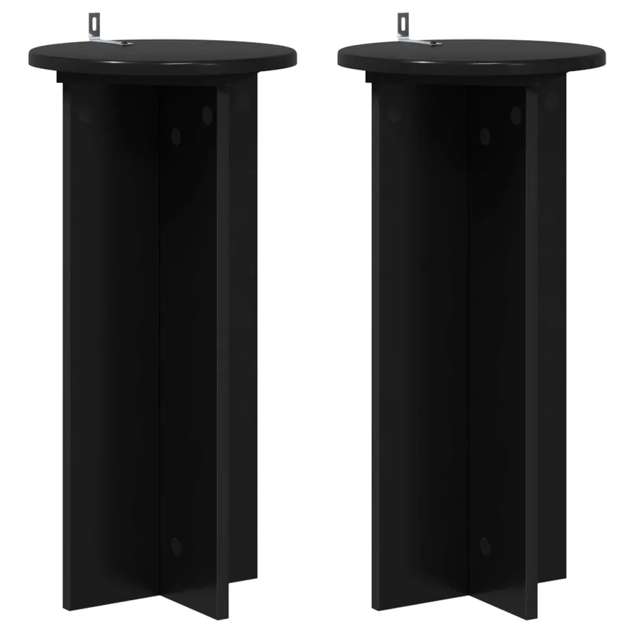 Support de Plante 2 pcs Noir 29,5 x 29,5 x 60 cm - 2