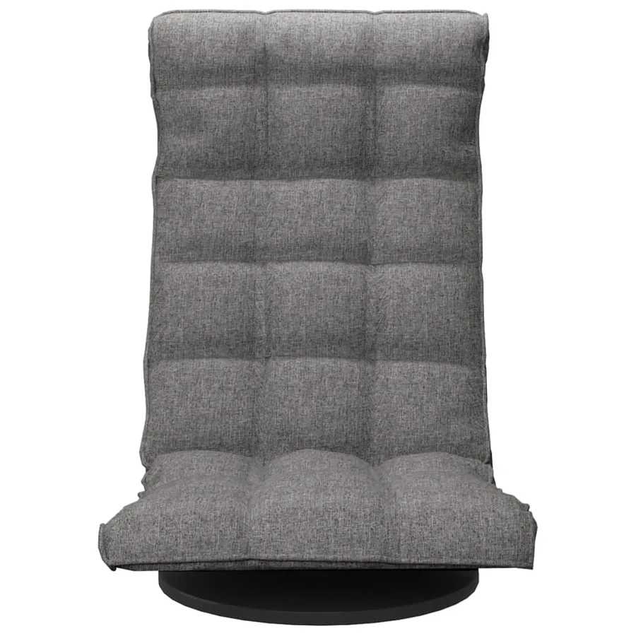 Chaise de sol pivotante Gris clair Tissu - 3
