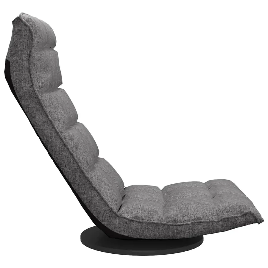 Chaise de sol pivotante Gris clair Tissu - 4
