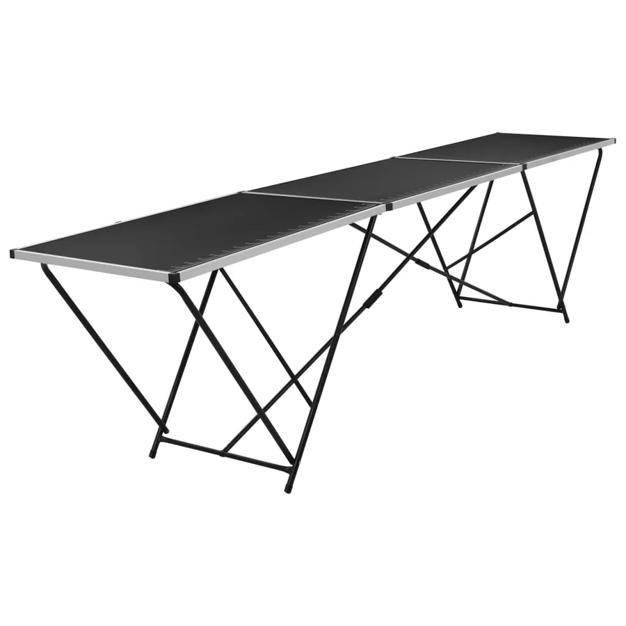 Table à coller pliable MDF et aluminium 300 x 60 x 78 cm - 2