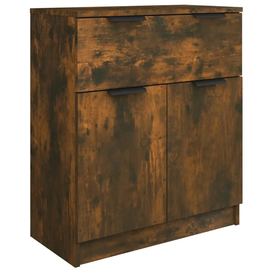 Buffets 3 pcs Chêne fumé Bois d'ingénierie - 5