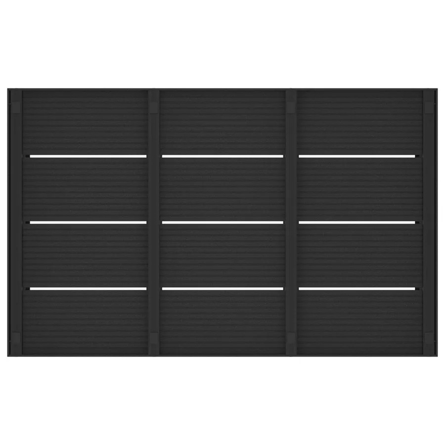 Plaque de base de douche Noir 101 x 63 x 5,5 cm WPC - 4